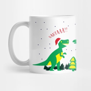 'Merry Extinction' Funny Christmas  Dinosaur Mug